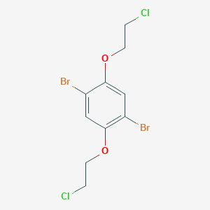 B136008 1,4-Dibromo-2,5-bis(2-chloroethoxy)benzene CAS No. 178557-12-5
