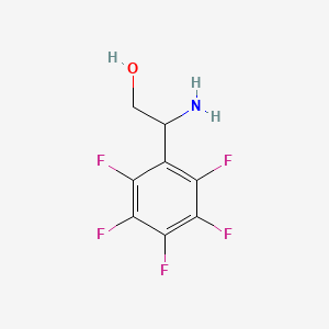 molecular formula C8H6F5NO B13600865 2-Amino-2-(pentafluorophenyl)ethan-1-ol CAS No. 354153-48-3