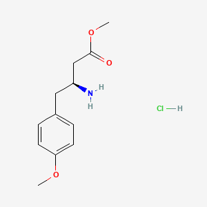 molecular formula C12H18ClNO3 B13600902 methyl(3S)-3-amino-4-(4-methoxyphenyl)butanoatehydrochloride 