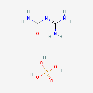 molecular formula C2H9N4O5P B1360091 Guanylurea phosphate CAS No. 5420-79-1