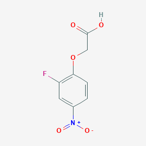 molecular formula C8H6FNO5 B13600940 (2-Fluoro-4-nitrophenoxy)acetic acid CAS No. 399-45-1
