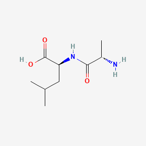 molecular formula C9H18N2O3 B1360096 L-Alanyl-L-leucine CAS No. 3303-34-2