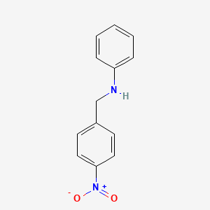 molecular formula C13H12N2O2 B1360097 N-[(4-nitrophenyl)methyl]aniline CAS No. 10359-18-9