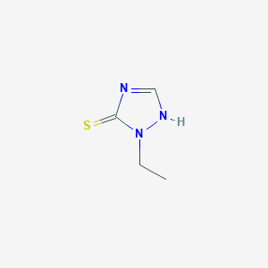 molecular formula C4H7N3S B13600988 1-Ethyl-1h-1,2,4-triazole-5-thiol 