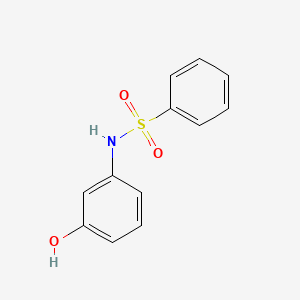 molecular formula C12H11NO3S B1360099 N-(3-hydroxyphenyl)benzenesulfonamide CAS No. 59149-19-8