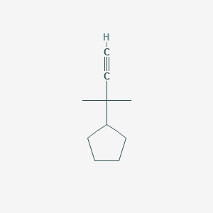 molecular formula C10H16 B13601009 (2-Methylbut-3-yn-2-yl)cyclopentane 