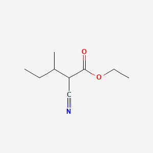 molecular formula C9H15NO2 B1360101 Ethyl 2-cyano-3-methylpentanoate CAS No. 7309-45-7