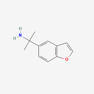 molecular formula C11H13NO B13601016 2-(Benzofuran-5-yl)propan-2-amine 