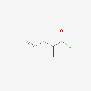 molecular formula C6H7ClO B13601096 2-Methylidenepent-4-enoylchloride 
