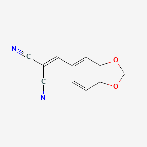 molecular formula C11H6N2O2 B1360111 胡椒醛丙二腈 CAS No. 2972-82-9