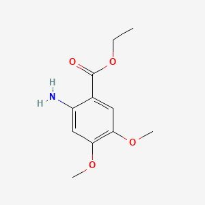 molecular formula C11H15NO4 B1360123 Ethyl 6-amino-3,4-dimethoxybenzoate CAS No. 20323-74-4