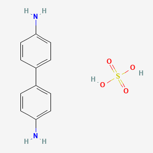 molecular formula C12H14N2O4S B1360128 Benzidine sulfate CAS No. 21136-70-9