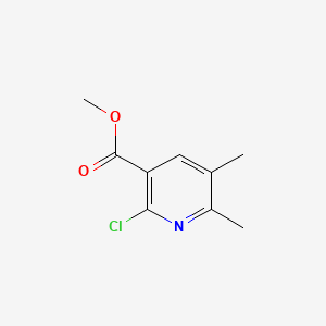 molecular formula C9H10ClNO2 B13601498 Methyl2-chloro-5,6-dimethylpyridine-3-carboxylate 