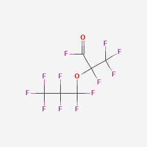 molecular formula C6F12O2 B1360150 2,3,3,3-Tetrafluoro-2-(perfluoropropoxy)propanoyl fluoride CAS No. 2062-98-8