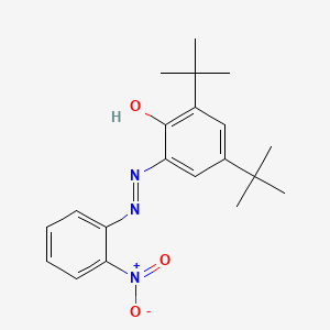 molecular formula C20H25N3O3 B1360156 2,4-Bis(tert-butyl)-6-[(2-nitrophenyl)azo]phenol CAS No. 52184-14-2