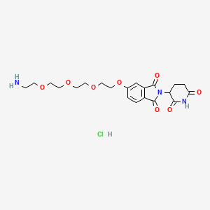 Thalidomide-5-PEG4-NH2 hydrochloride