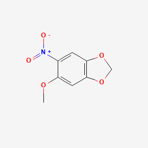 molecular formula C8H7NO5 B1360163 5-methoxy-6-nitro-1,3-benzodioxole CAS No. 10310-02-8