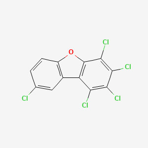 molecular formula C12H3Cl5O B1360166 1,2,3,4,8-五氯二苯并呋喃 CAS No. 67517-48-0