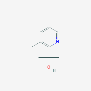 molecular formula C9H13NO B13601680 2-(3-Methylpyridin-2-YL)propan-2-OL CAS No. 856956-41-7