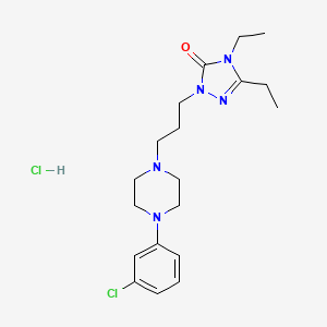 molecular formula C19H29Cl2N5O B1360169 Etoperidone hydrochloride CAS No. 52942-37-7