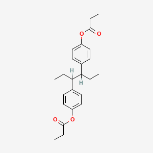 molecular formula C24H30O4 B1360175 Hexestrol dipropionate CAS No. 4825-53-0