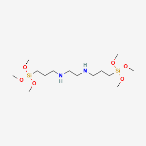 molecular formula C14H36N2O6Si2 B1360185 N,N'-Bis(3-(trimethoxysilyl)propyl)ethylenediamine CAS No. 68845-16-9