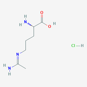 molecular formula C7H16ClN3O2 B013602 (S)-5-Acetimidamido-2-aminopentanoic acid hydrochloride CAS No. 150403-88-6