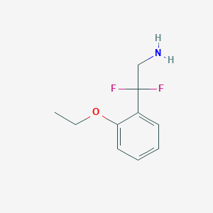 molecular formula C10H13F2NO B13602075 2-(2-Ethoxyphenyl)-2,2-difluoroethan-1-amine 