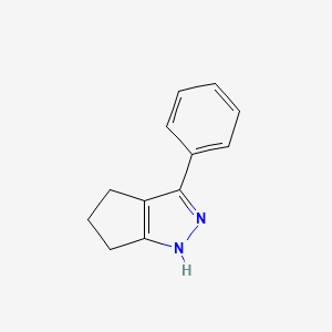 molecular formula C12H12N2 B1360210 1,4,5,6-Tetrahydro-3-phenylcyclopentapyrazole CAS No. 28749-00-0