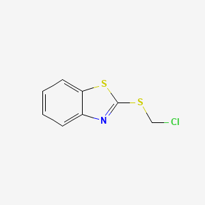 molecular formula C8H6ClNS2 B1360212 Benzothiazole, 2-[(chloromethyl)thio]- CAS No. 28908-00-1