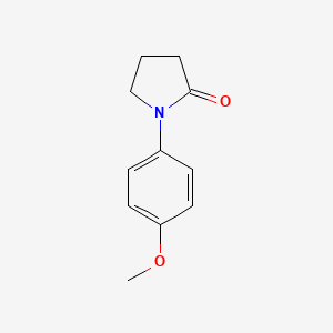molecular formula C11H13NO2 B1360219 1-(4-Methoxyphenyl)pyrrolidin-2-one CAS No. 30425-47-9