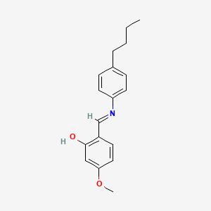 molecular formula C18H21NO2 B1360220 Phenol, 2-[[(4-butylphenyl)imino]methyl]-5-methoxy- CAS No. 30633-94-4