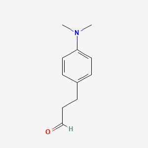 molecular formula C11H15NO B13602234 3-[4-(Dimethylamino)phenyl]propanal 