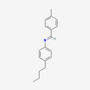 molecular formula C18H21N B1360226 p-Methylbenzylidene p-butylaniline CAS No. 38549-81-4