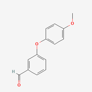 molecular formula C14H12O3 B1360231 3-(4-Methoxyphenoxy)benzaldehyde CAS No. 62373-80-2