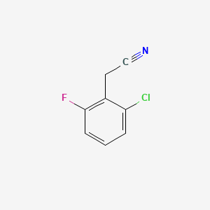 molecular formula C8H5ClFN B1360232 2-氯-6-氟苯乙腈 CAS No. 75279-55-9
