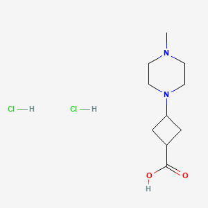molecular formula C10H20Cl2N2O2 B13602328 (1s,3s)-3-(4-Methylpiperazin-1-yl)cyclobutane-1-carboxylicaciddihydrochloride,cis 