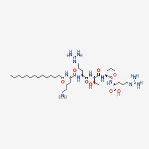 molecular formula C42H82N12O8 B1360233 N-Myristoyl-Lys-Arg-Thr-Leu-Arg CAS No. 125678-68-4
