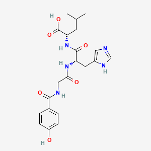 molecular formula C21H27N5O6 B1360235 P-Hydroxyhippuryl-his-leu-OH CAS No. 77697-23-5