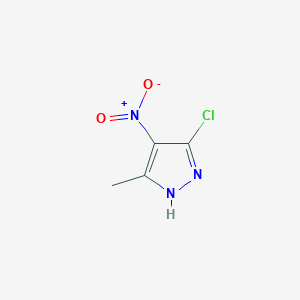 molecular formula C4H4ClN3O2 B136024 5-Chloro-3-methyl-4-nitro-1H-pyrazole CAS No. 6814-58-0