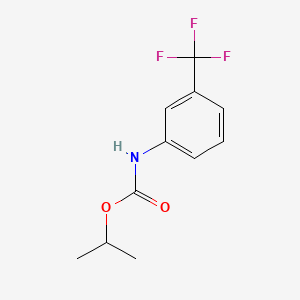 molecular formula C11H12F3NO2 B1360240 iso-Propyl m-trifluoromethylcarbanilate CAS No. 370-56-9