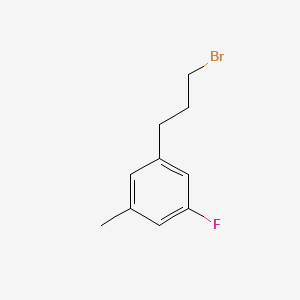 molecular formula C10H12BrF B13602451 3-(3-Bromopropyl)-5-fluorotoluene 