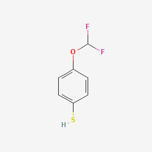 molecular formula C7H6F2OS B13602477 4-(Difluoromethoxy)benzenethiol CAS No. 762272-51-5