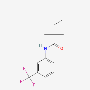 molecular formula C14H18F3NO B1360253 3'-Trifluoromethyl-2,2-dimethylvaleranilide CAS No. 2300-87-0
