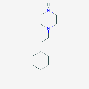 molecular formula C13H26N2 B13602596 1-(2-(4-Methylcyclohexyl)ethyl)piperazine 