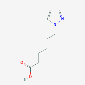 molecular formula C9H14N2O2 B13602598 6-(1h-Pyrazol-1-yl)hexanoic acid 
