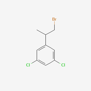 molecular formula C9H9BrCl2 B13602640 1-(1-Bromopropan-2-yl)-3,5-dichlorobenzene CAS No. 68575-37-1