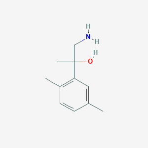 molecular formula C11H17NO B13602702 1-Amino-2-(2,5-dimethylphenyl)propan-2-ol 
