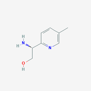 molecular formula C8H12N2O B13602771 (R)-2-Amino-2-(5-methylpyridin-2-yl)ethan-1-ol 