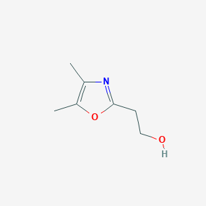 molecular formula C7H11NO2 B13602796 2-(Dimethyl-1,3-oxazol-2-yl)ethan-1-ol 